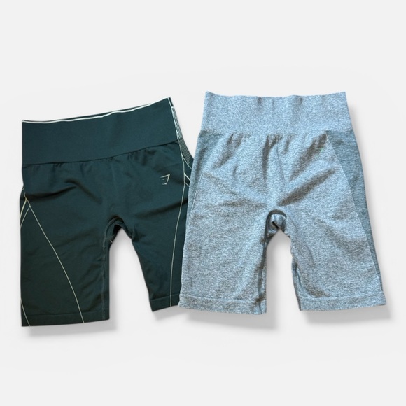 Gymshark Pants - 2 Gymshark Women’s Flex Biker & Apex Seamless High Rise Shorts Bundle Sz. M